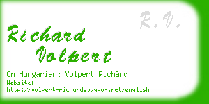richard volpert business card